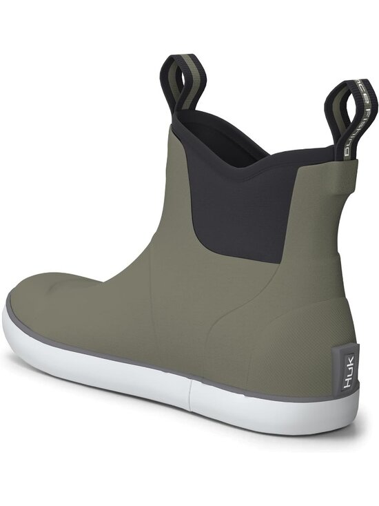 ?Men\'s Solid Moss High Top Comfortable Wide Toe Fishing Deck Boots main image 4